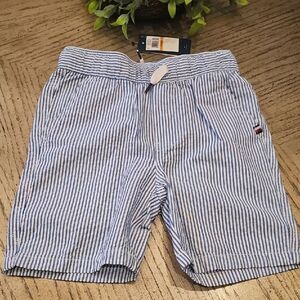 Tommy Hilfiger Blue and White Striped Short Size 8 NWOT
